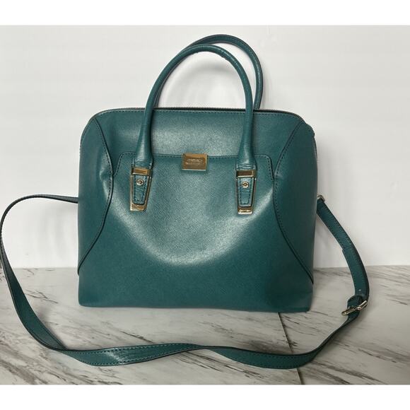 Cromia Italian Leather Handbag Purse – Peacock Luxe Designer Christmas Gift $465 - Picture 2 of 14